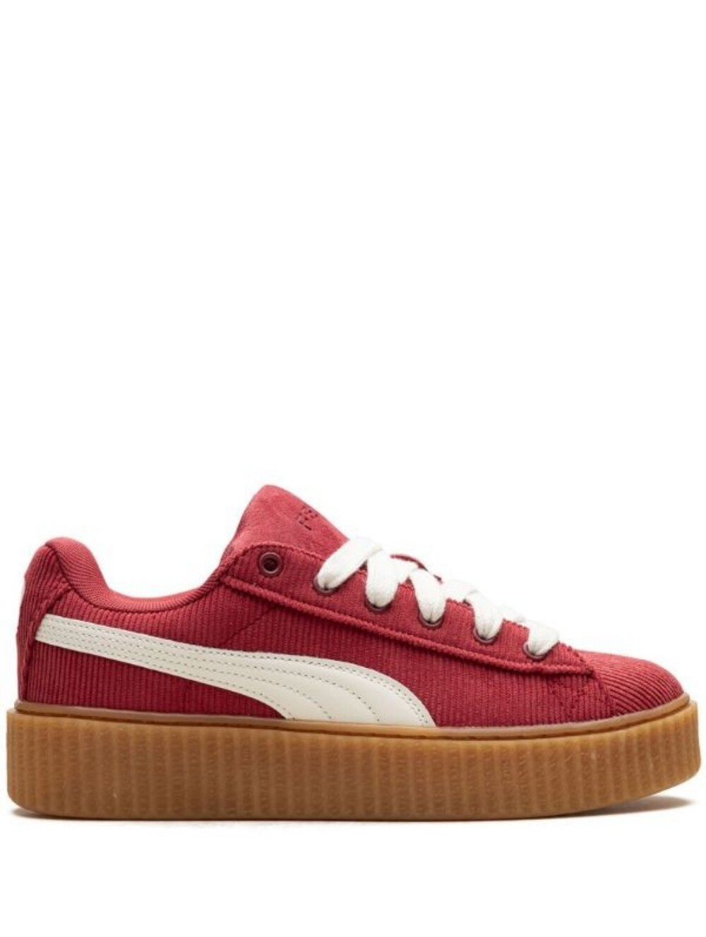Puma X Fenty Size 4 Womens Red The Creeper Phatty Corduroy Sneakers